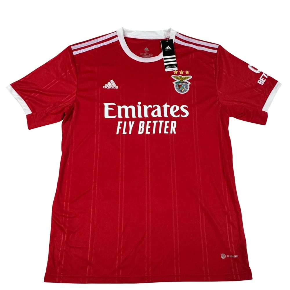Adidas SL Benfica 2022/23 Home Jersey Rodrigo M 22 Red‎ Soccer Shirt Men's XL
